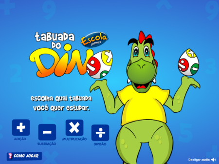 Tabuada do Dino - Multiplicação